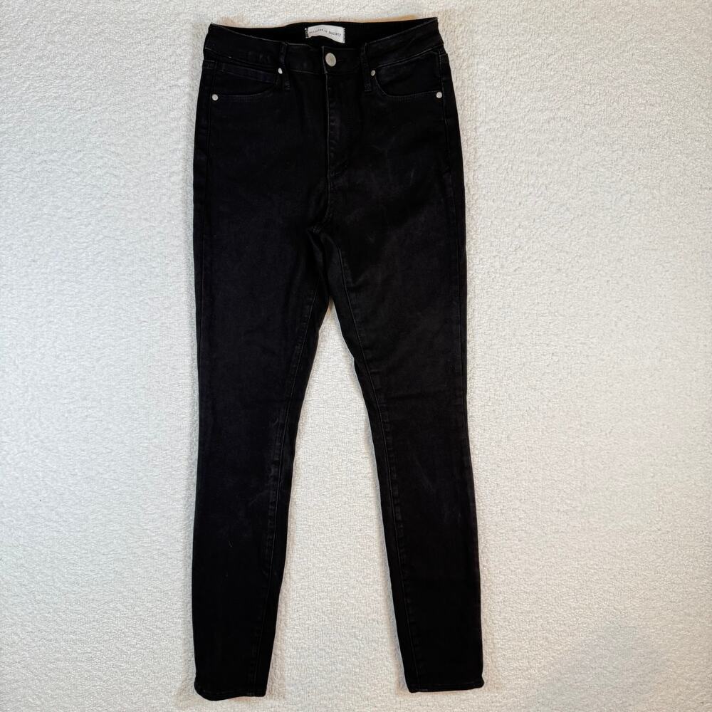 Articles of society womens black denim skinnny jeans size 2
